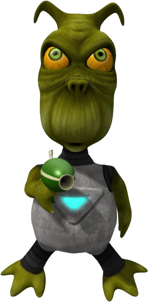 Alien Invader - Cartoon (1115x1115)