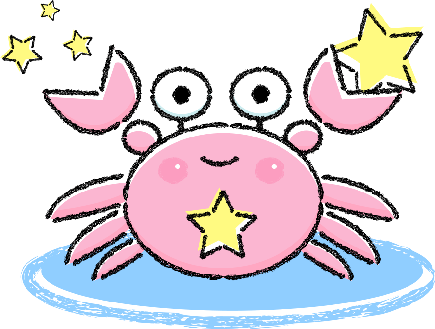 Constellation Cartoon Zodiac Clip Art - Cartoon Pink Crabs (1181x1181)
