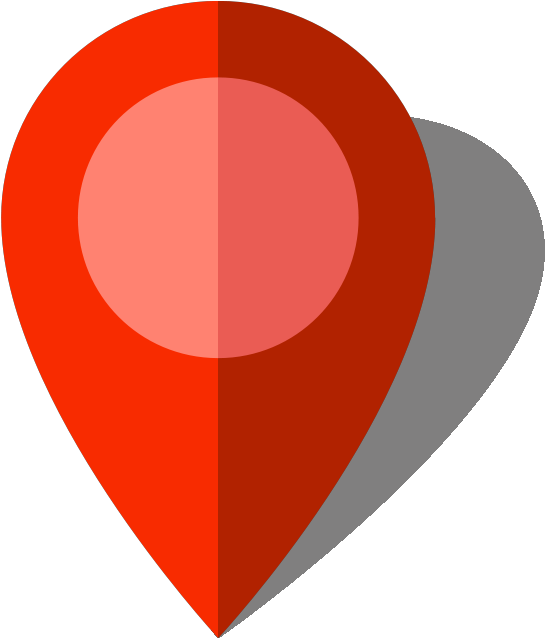 Location Map Pin Red10 - Location Icon Orange Png (568x640)