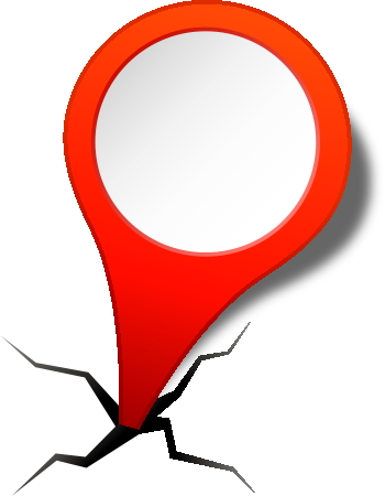 Location Map Pin Red2-1 - Maps Icon Red Png (350x450)