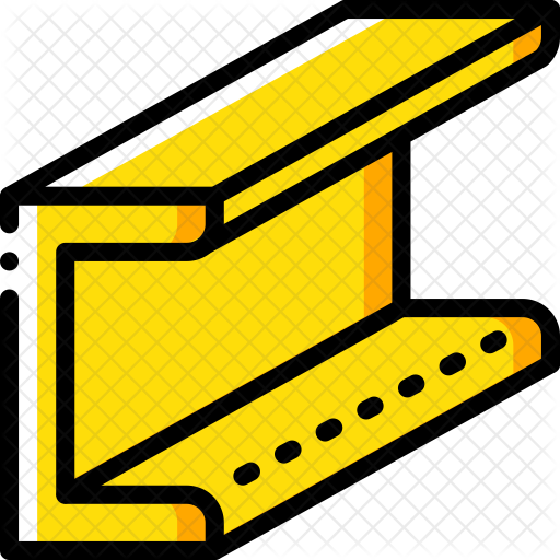Steel Beam Icon - Structural Steel (512x512)