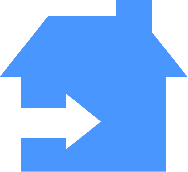 Icon In 1 Bl - Home Icon In Blue (656x600)