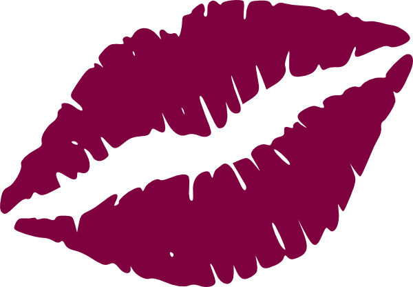 Kiss Lips Clip Art - Personalised Hen Party Night Do Sash In Pink/birthday (600x416)