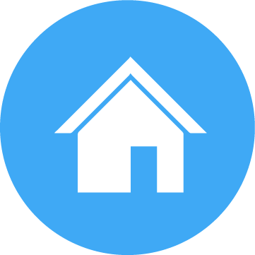 Home Icon Blue - Power Over Ethernet Icon (361x361)