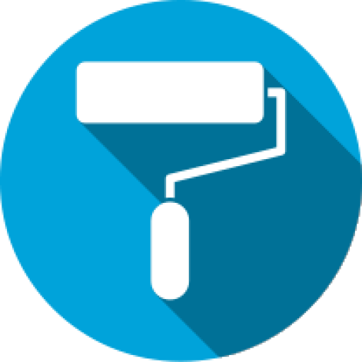 Cropped Paint Brush Icon - Cropped Paint Brush Icon (512x512)