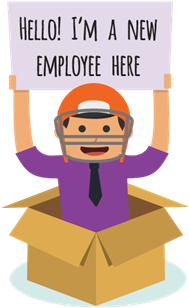 Smoking Clipart Old Employee - Welcome New Employee Png (350x350)