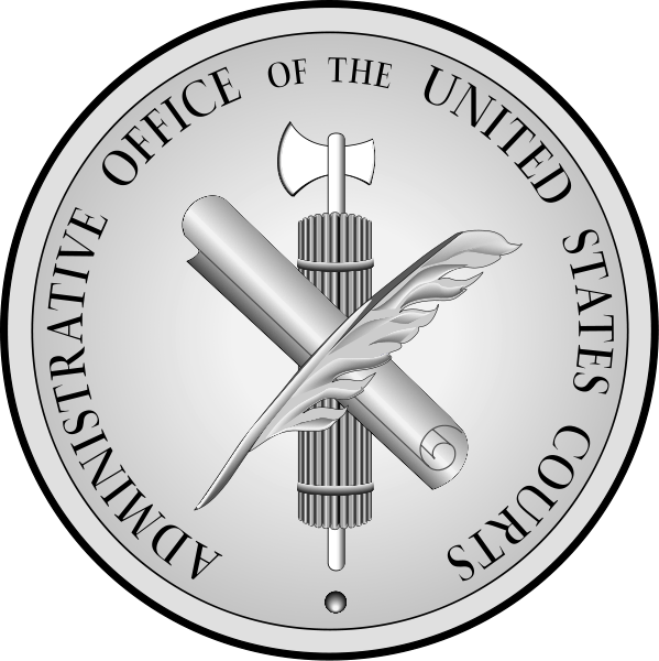 Us Courts Administrativeoffice Seal - Administrative Office Of The Us Courts (599x600)