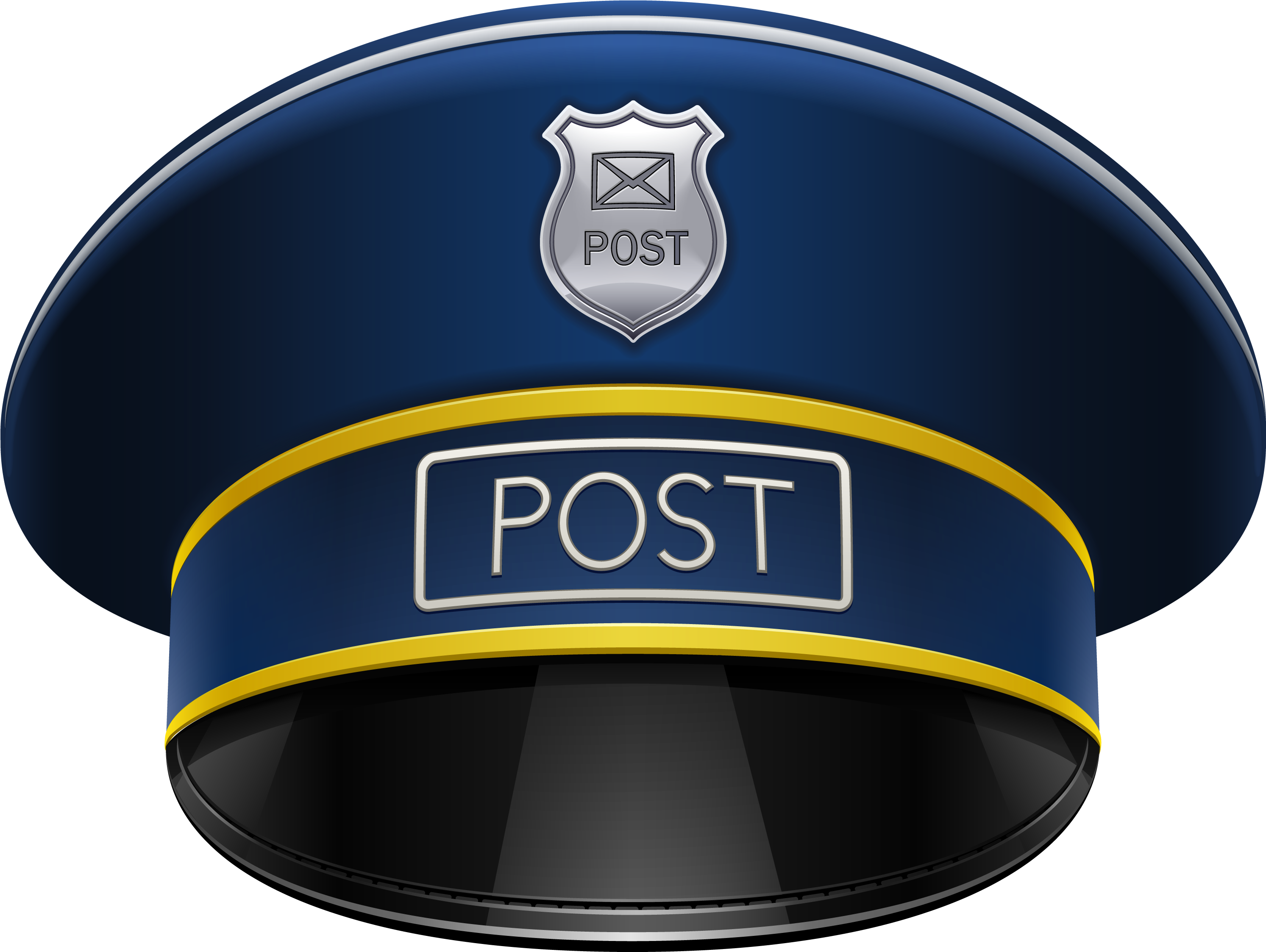 Mailman Hat Clip Art 107398 - Фуражка Почтальона (3172x2434)