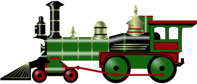 Image Of Train Clip Art Train Driver Clipart Free - Christmas Train Clip Art (640x317)