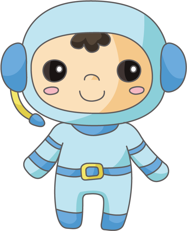 Poster Astronaut Cartoon - นักบิน อวกาศ อวกาศ การ์ตูน (1181x1181)