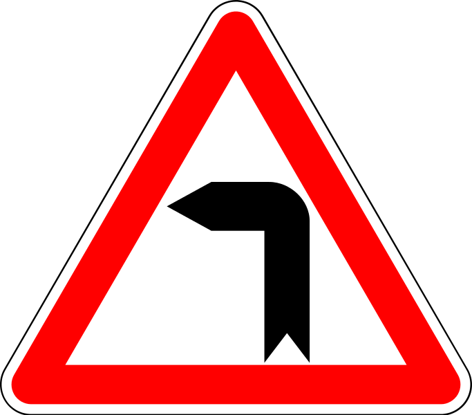 Dangerous Left Bend Sign (683x600)