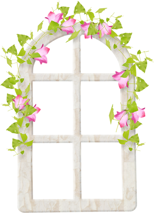 Ch - B *✿* - Marco De Ventana Dibujo Png (536x720)