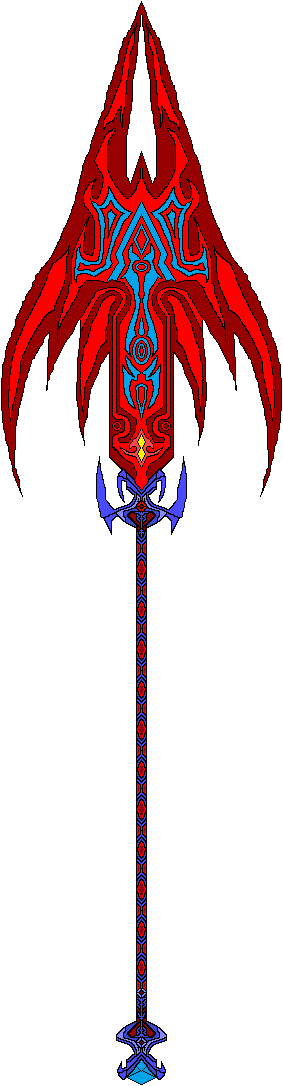Crimson Sword [spear] [upgraded] [transparent] By Bladeson12 - Crimson Sword [spear] [upgraded] [transparent] By Bladeson12 (283x1086)