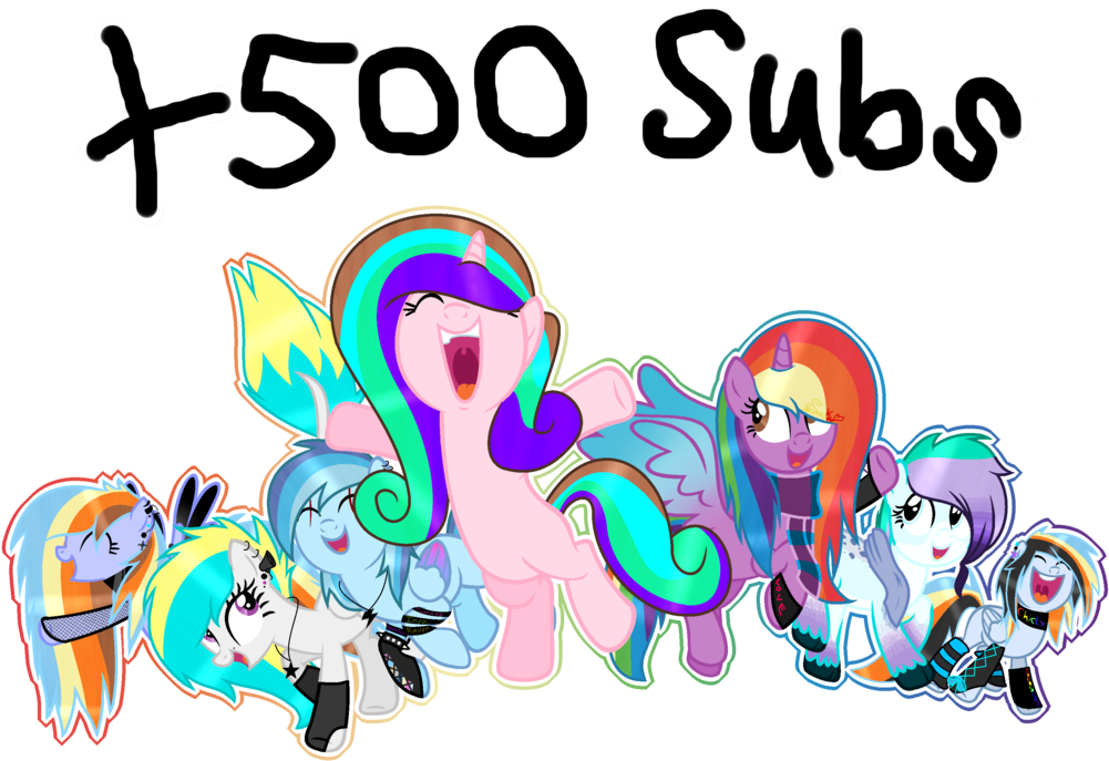Especial 500 Subs By Sparkiestlake45 - Cartoon (1024x699)