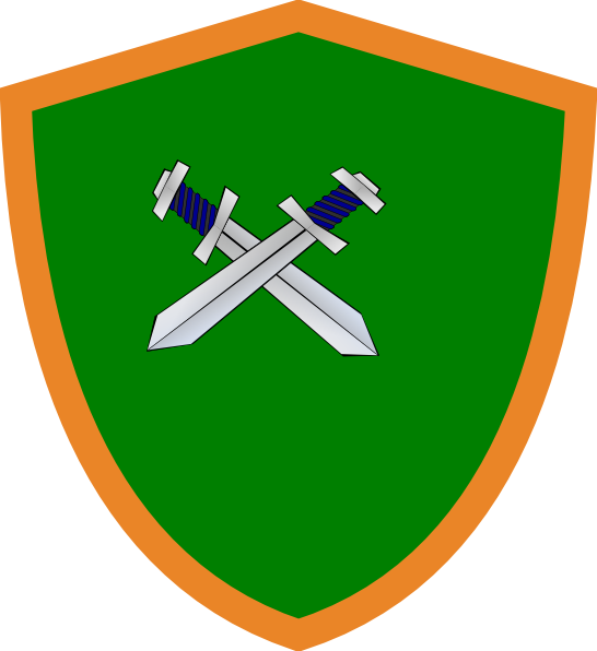 Shield & Sword Clip Art At Clker - Clip Art (546x596)