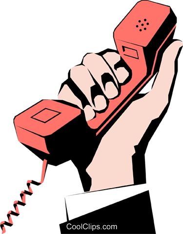 Hands Holding Phone Royalty Free Vector Clip Art Illustration - Message Téléphonique (375x480)