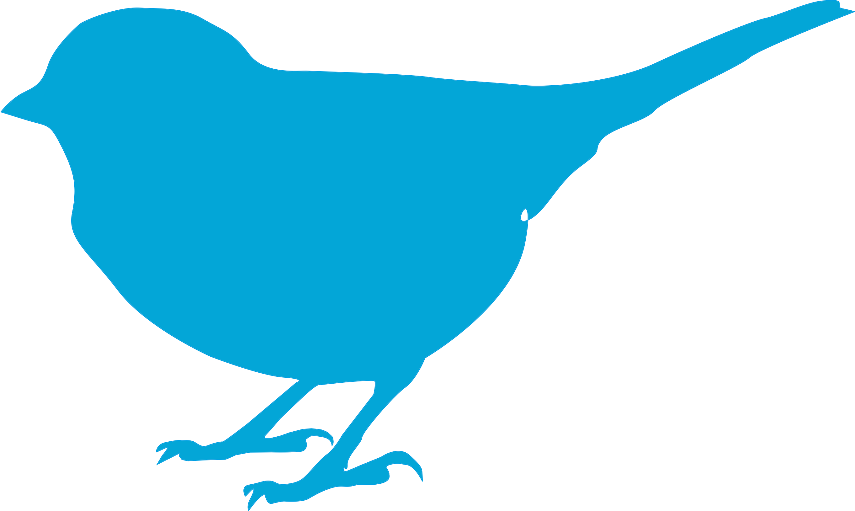 Lovebird Clipart Blue - Bird Silhouette Clipart (2726x1629)