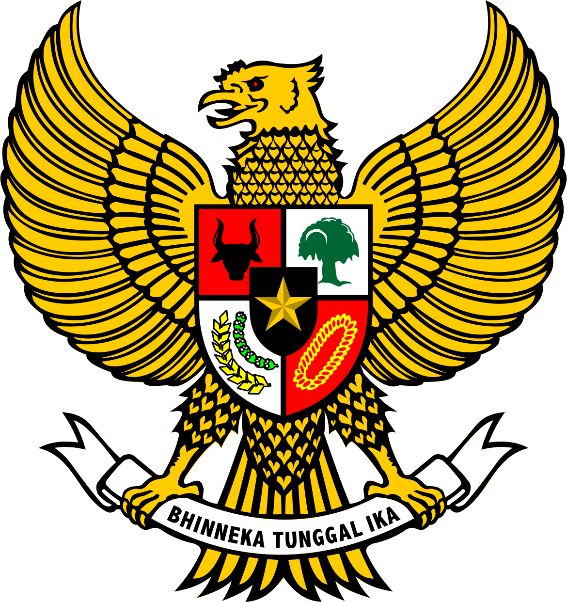 Indonesia - National Emblem Of Indonesia (1170x1242)
