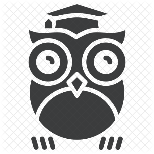 Animals, Big Eyes, Cute, Night, Owl Icon - Owl Teacher Icon (512x512)