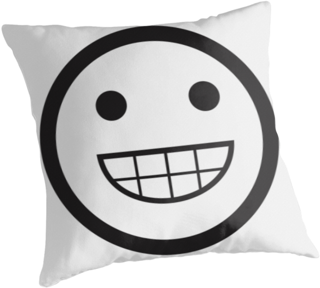 Smiley Face Grin Cushion At Http - Inishmore (875x875)