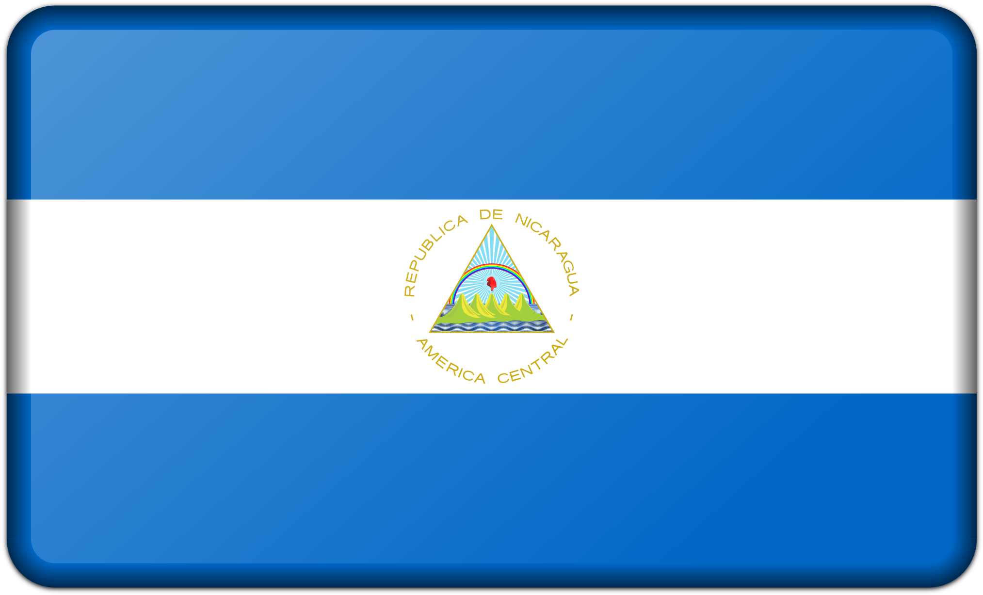 Of Nicaragua - Flag Of Nicaragua Pillow Case (2400x1440)