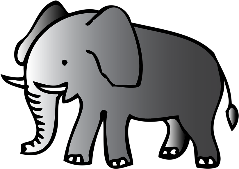 Elephants Cartoon 3, Buy Clip Art - Animated Pic Of Elephant (958x740)