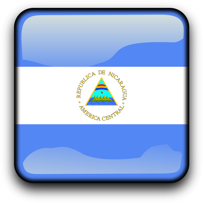 This Free Clip Arts Design Of Flag Of Nicaragua - Nicaragua Flag (900x900)