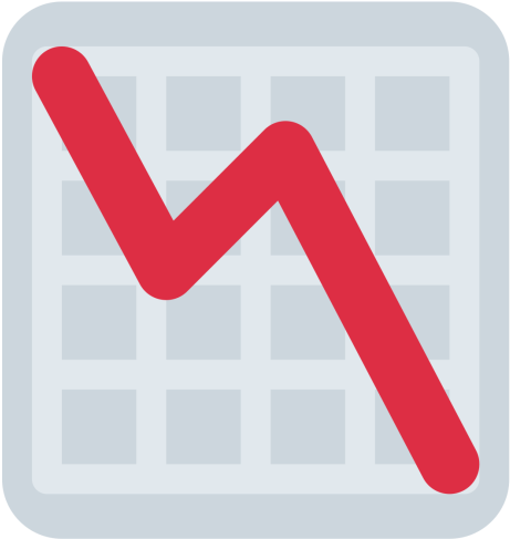 Chart, Down, Graph, Trend, Decrease Icon - Graph Down Emoji (512x512)