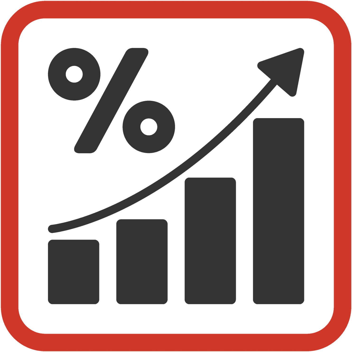 Find The Difference - Free Sales Growth Icon (1500x1507)