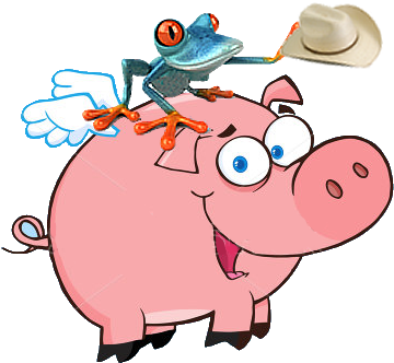 011 505 7709 0446 In Nicaragua - Flying Pig Ornament (round) (450x356)