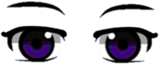 Purple Anime Eyes - Roblox (420x420)