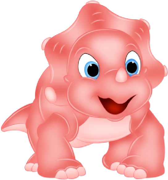 Pink Dinosaur Clip Art At Clker - Dinosaur Cartoon Png (600x600)
