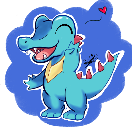 Totodile By Skittleswho - Cartoon (512x512)