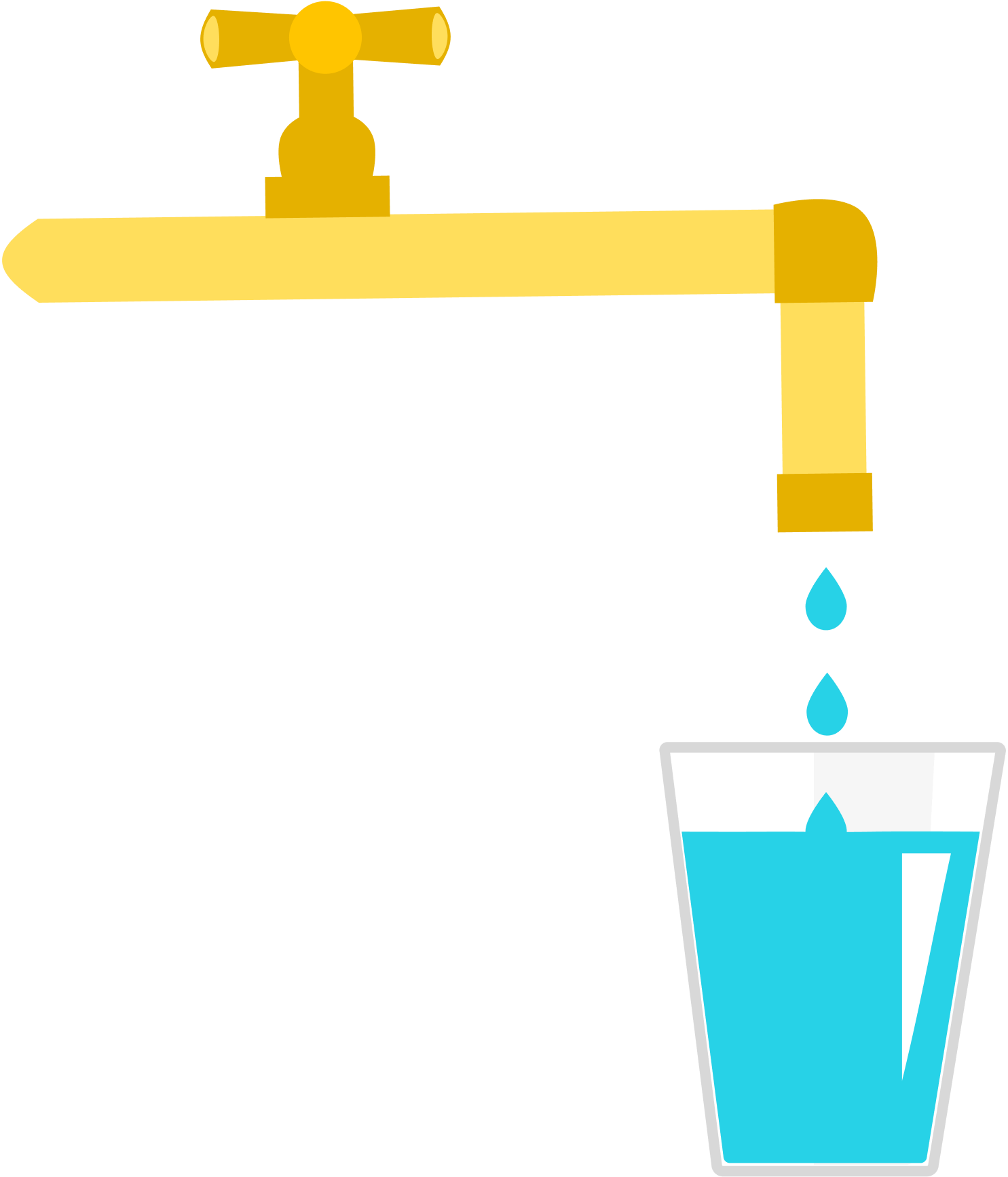 Water Drips Into The Cup, Whose Shape Is Shown In The - Water Drips Into The Cup, Whose Shape Is Shown In The (1485x1734)