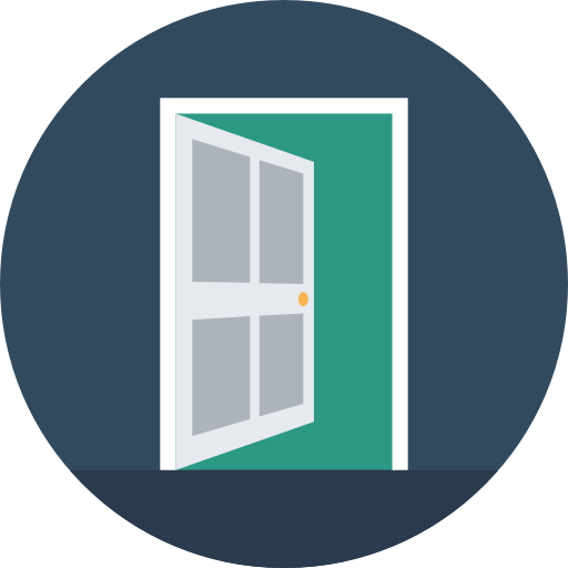 Open Door Free Icon Sc 1 St Flaticon - Door (512x512)