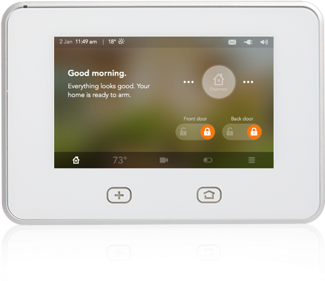 You Can Easily Open And Close Your Garage Door From - Vivint Sky Panel (560x410)