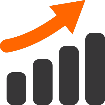 Charts Clipart Sale Increase - Increase Market Share Png (450x450)