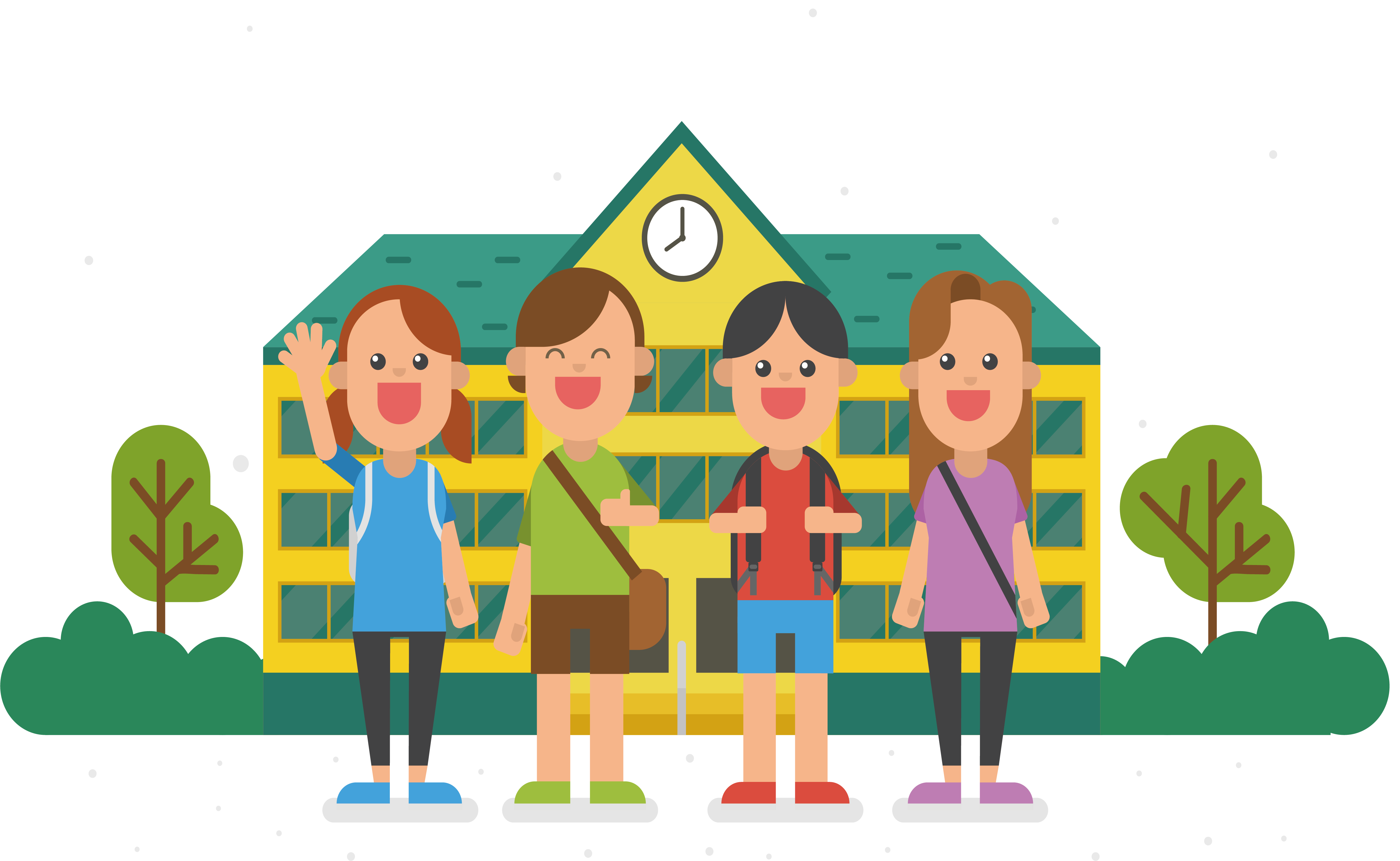 School Clip Art - School Vector Png (5290x3255)