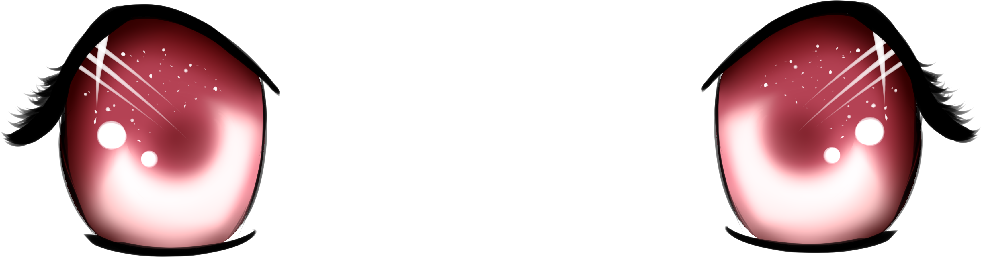 Ghost Drawings 2 3 Pink Eyes By Ghost Drawings - Pink Eyes Png (4000x3000)