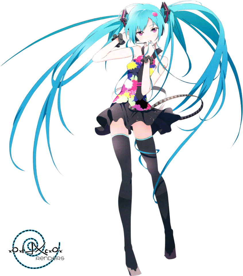 Violet Eyesmanga - Hatsune Miku Tell Your World Png (1024x1013)