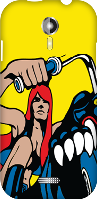 Lady Bike Micromax A117 Mobile Cover - Collage (284x426)