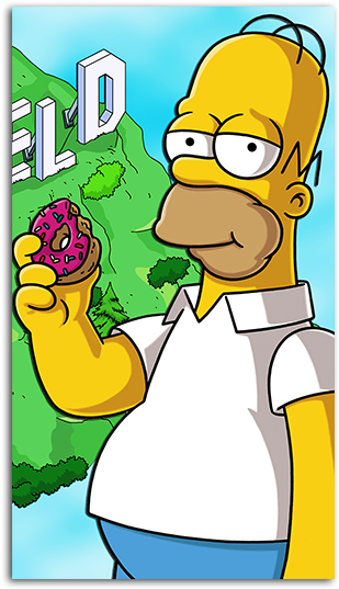 Homer Simpson Hd Wallpaper For Your Mobile Phone Spliffmobile - Homer Simpson (485x550)