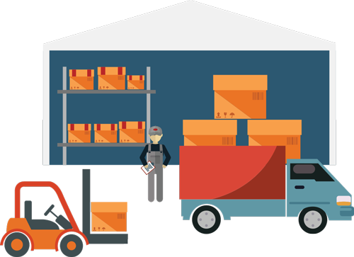 Warehouse-clipart - Warehouse Clipart (500x363)