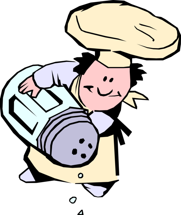 Vector Illustration Of Culinary Cuisine Restaurant - Pour Salt In The Wound (592x700)