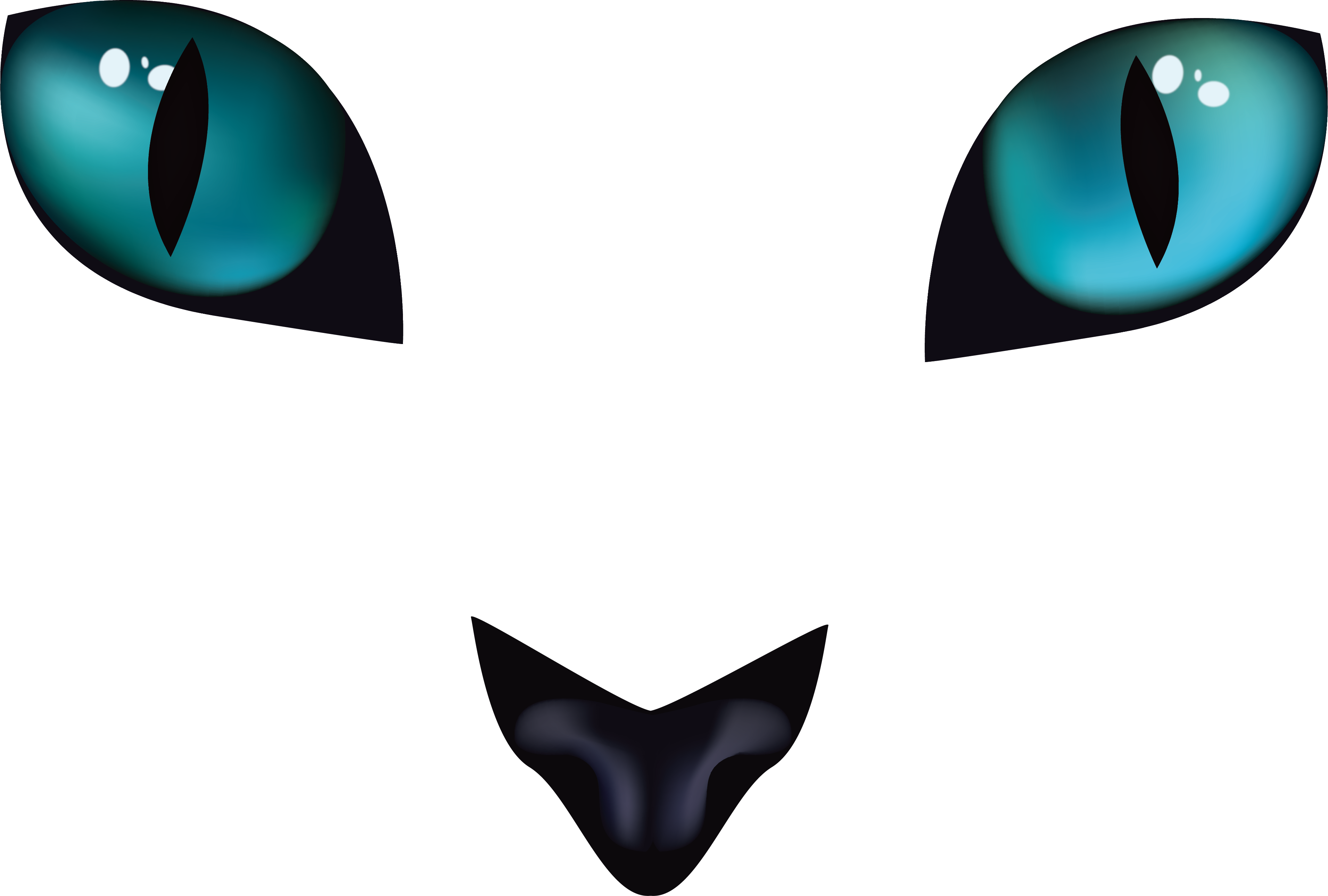 Horrible Black Cat Eyes - Cat Eye Png (3823x2581)