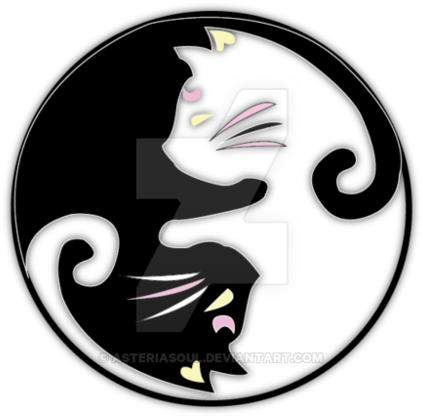 Hd Neko Clan Logo - Cat Yin Yang (999x799)