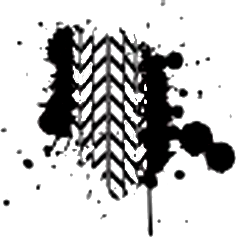 Muddy Tire Track Clipart (834x822)