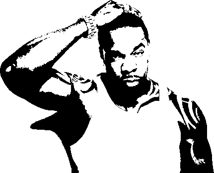 Busta Stencil - Busta Rhymes Drawing (431x348)