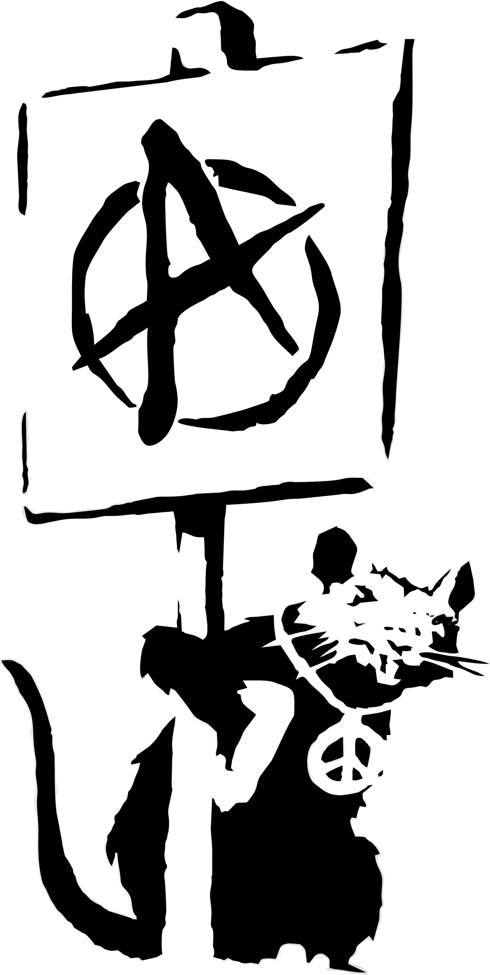 Bristol Street Art Stencil Graffiti - Clerkenwell (1600x3178)