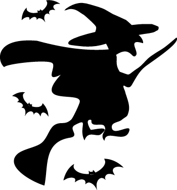 Clipart Info - Halloween Witch Clip Art (350x375)